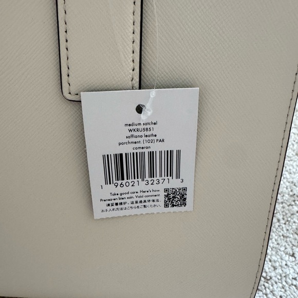 Kate Spade Cream Satchel with Structured Design - Picture 3 of 5